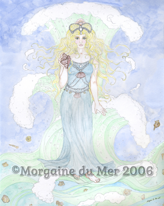 Nereid Sea Goddess Ocean Fairy Print Undine Art
