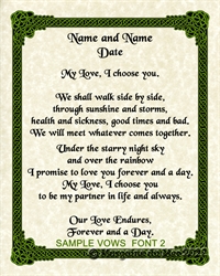 Winter Wedding Custom Vows Print Handfasting Cerficate Christmas Marriage Wall Art Holly store Mistletoe Pine Anniversary Gift for Couple