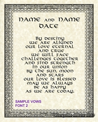 Viking_Norse_Custom_Wedding_Vows_Print_on Parchment magickmermaid.com